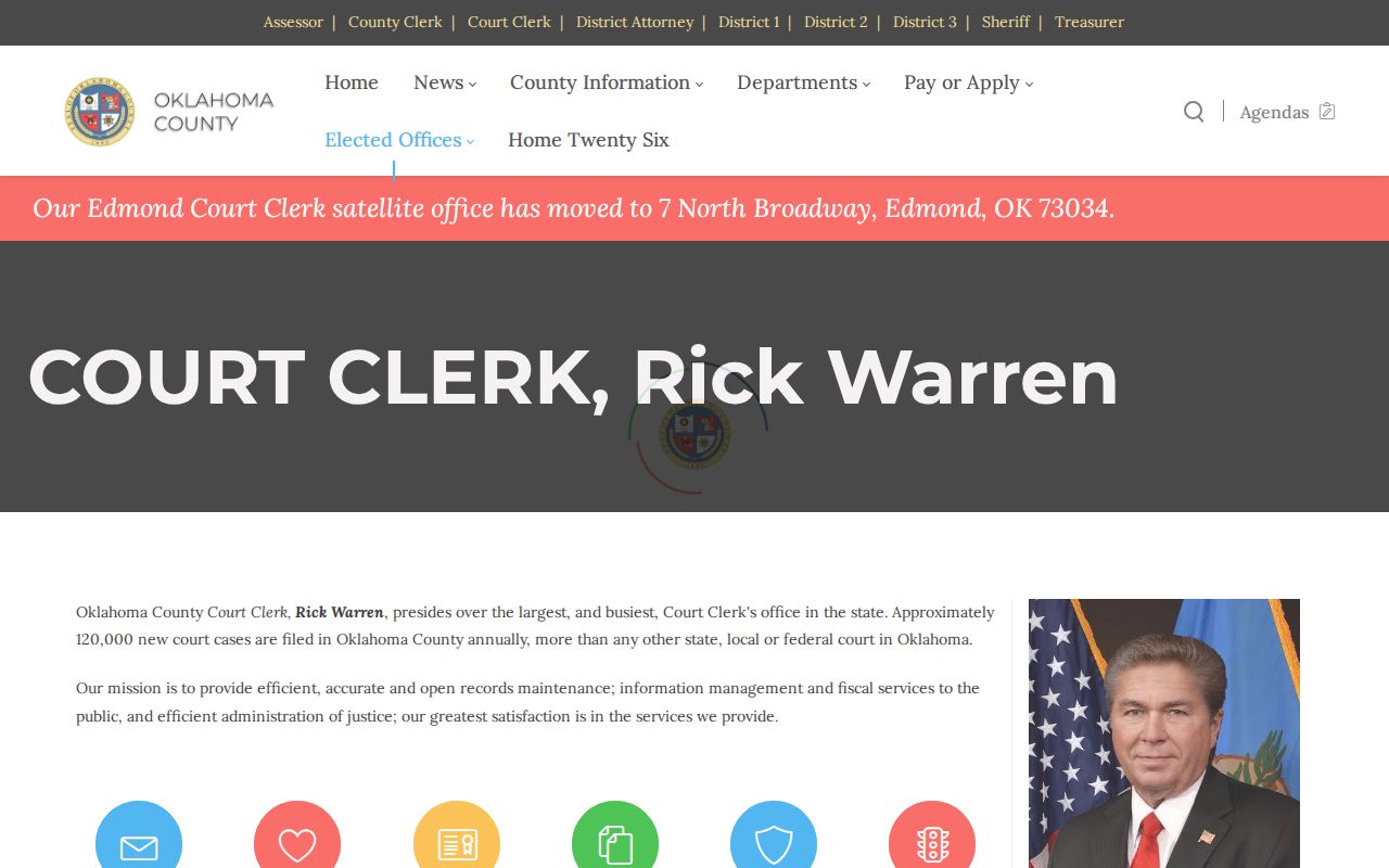 Oklahoma County annex and municipal warrant records routing